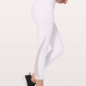 white lululemon Train Times 25’